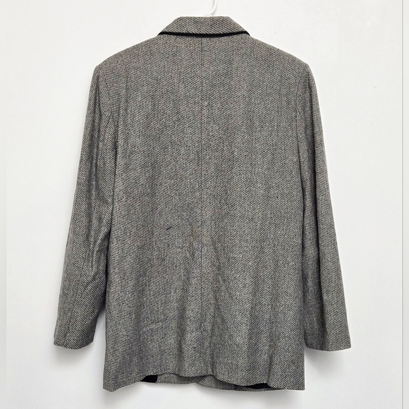 Alfred Dunner Women's Wool Classic Heathered Gray 2 Button Sz 8 Blazer Jacket - Picture 2 of 15